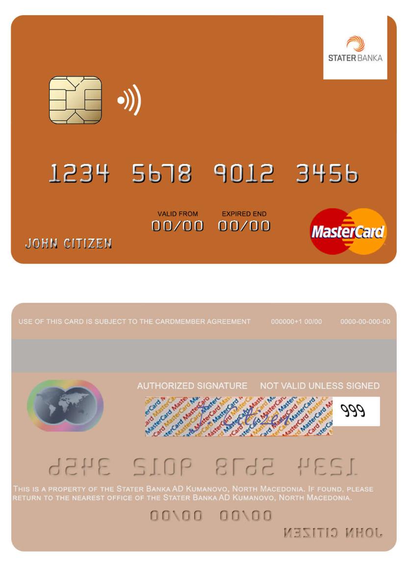 North Macedonia Stater Banka AD Kumanovo mastercard